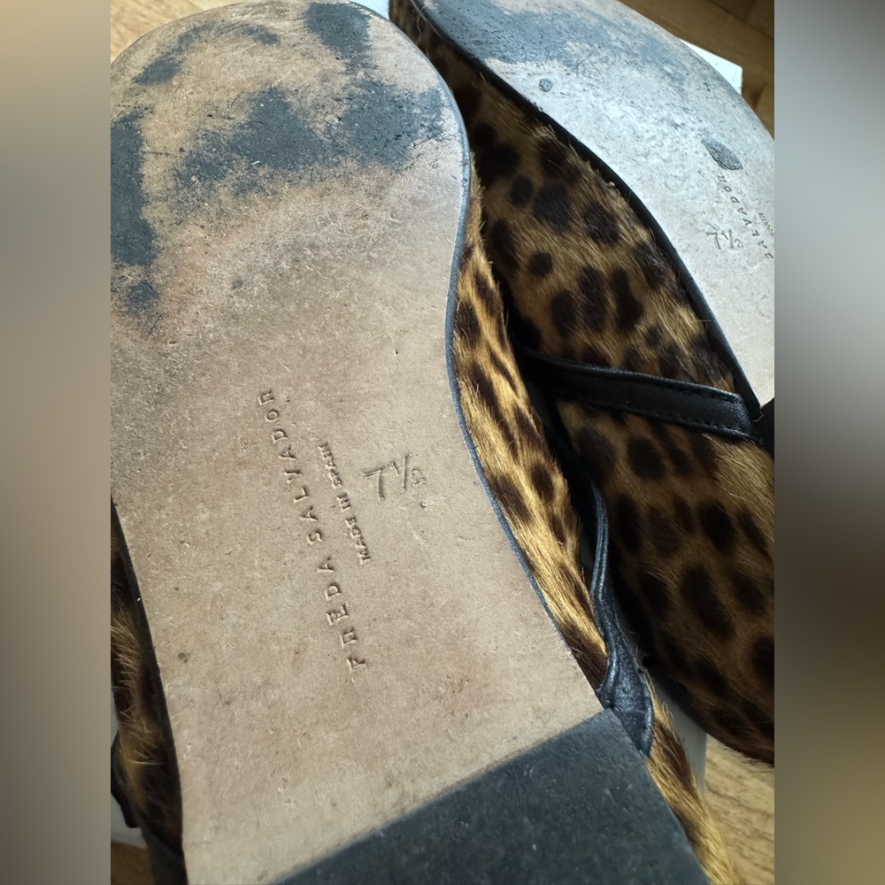 Freda Salvador Laurel Mary Jane, Limited Edition Leopard Haircalf, 7.5 - Picture 10 of 11